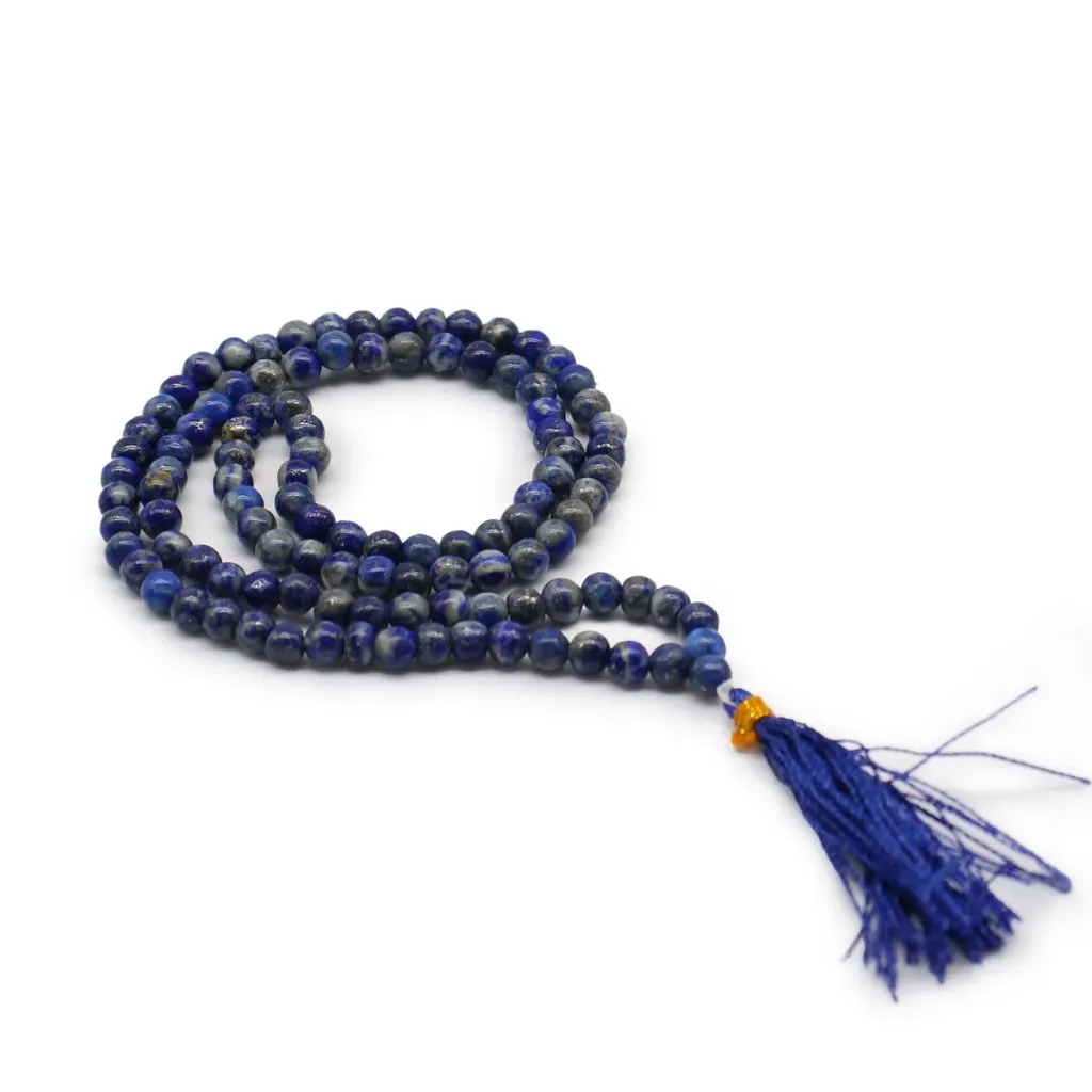 [SAGESSE ANTIQUE-01] Mala de 108 perles en lapis-lazuli