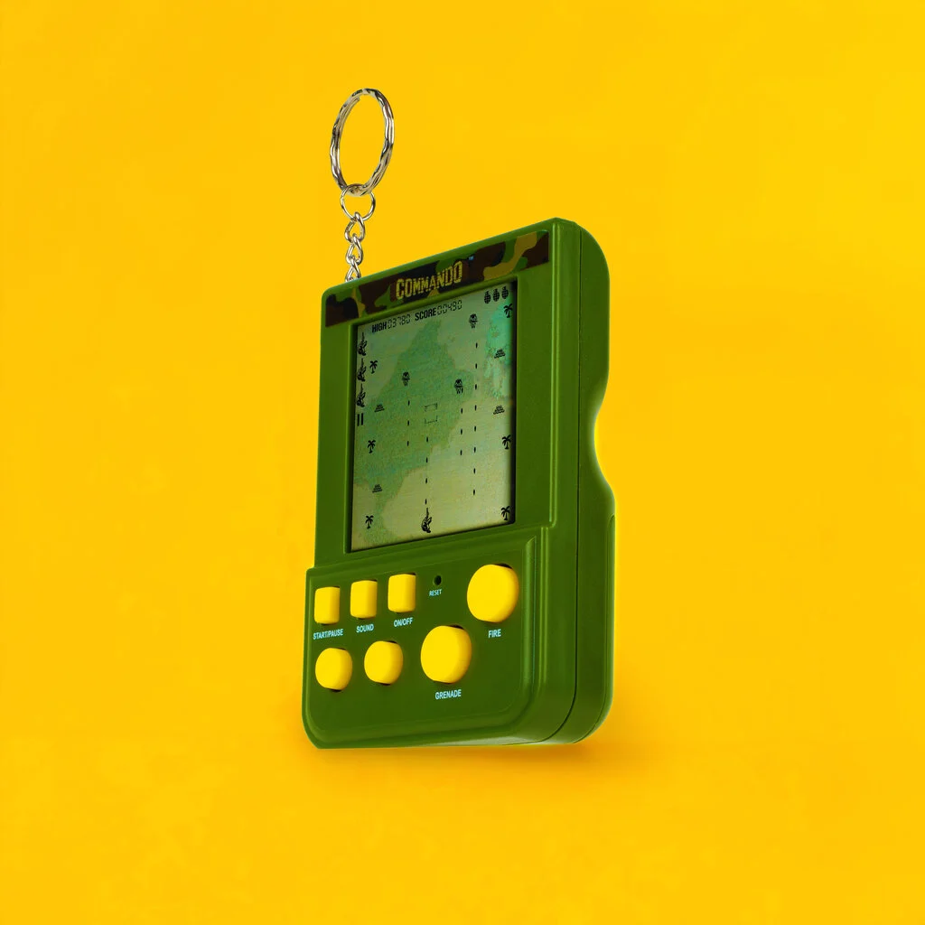 Commando - porte-clés rétro gaming